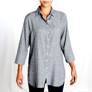 Cut Loose Easy Shirt Linen Cotton Large